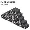 1/5/10/20PCS RJ45 Adapter Cat7 Cat6 Cat5 Ethernet Cable Extender Coupler Female To Female Extender Connector For Network Cable