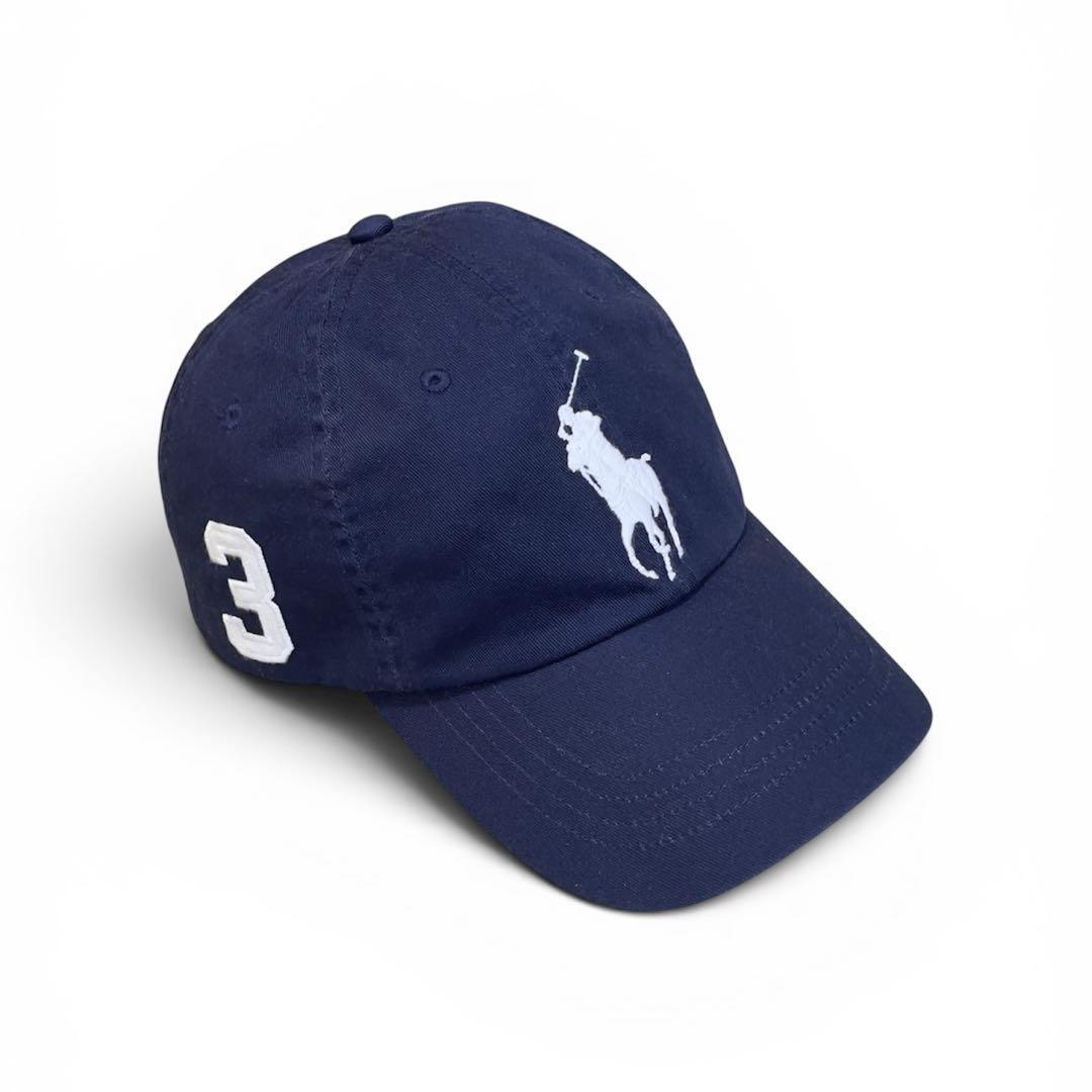 Used Good condition POLO Ralph Lauren Big Pony Leather Buckle Cap
