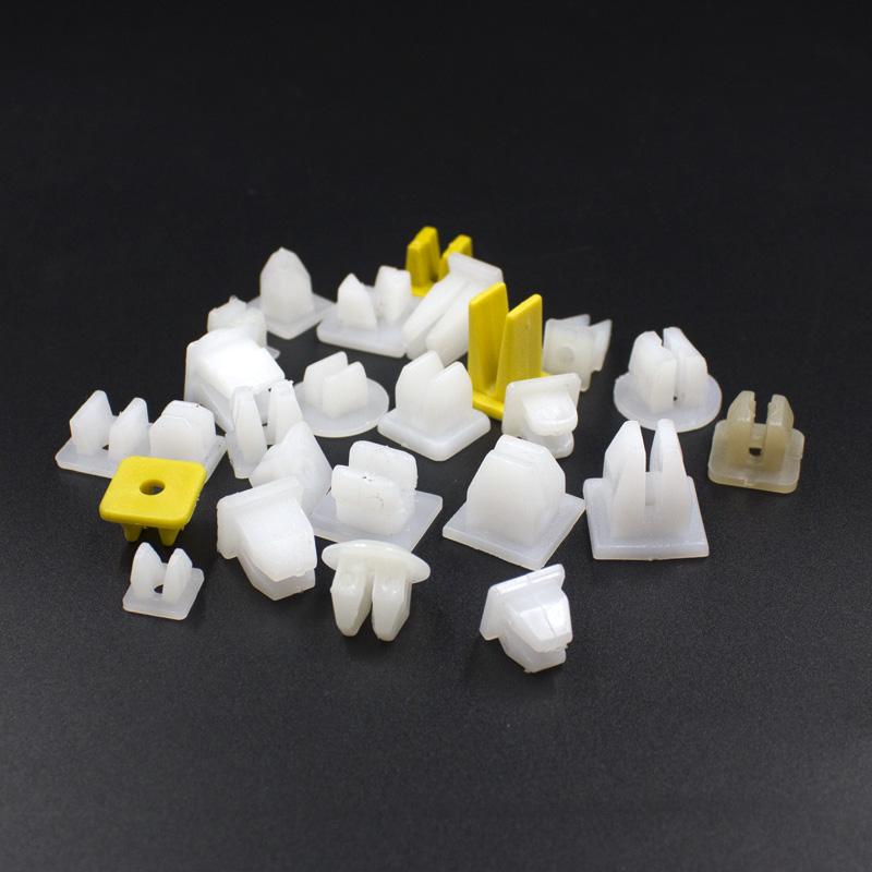 50 Pcs Mix Car Fixed Screw Square Round head Nut Screw Fixed Grommet Clip Plastic Snap In Fastener