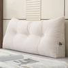 Triangular Wedge Headboard Pillow Double Bed Head Cushion with Side Pocket Long Backrest Back Support Long Pillow for Bed Sofa