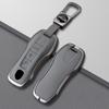 Car Smart Key Case Cover for Porsche New Cayenne Panamera 911 992 Taycan Metal Leather Protect Shell Interior Accessories