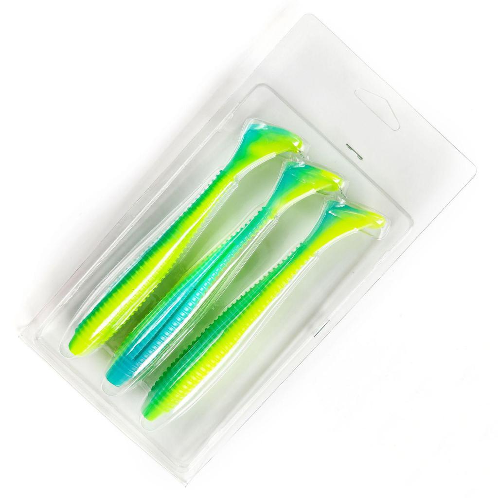 Big Fish Soft Bait: 16cm/23g T-tail, Two-tone, Strong Bite Resistance, Slow Sinking, Full Layer.