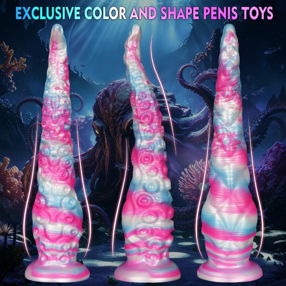 Flüssigsilikon Oktopus Tentakel Anal Plug Flexibler Dildo Erwachsenen Sexspielzeug