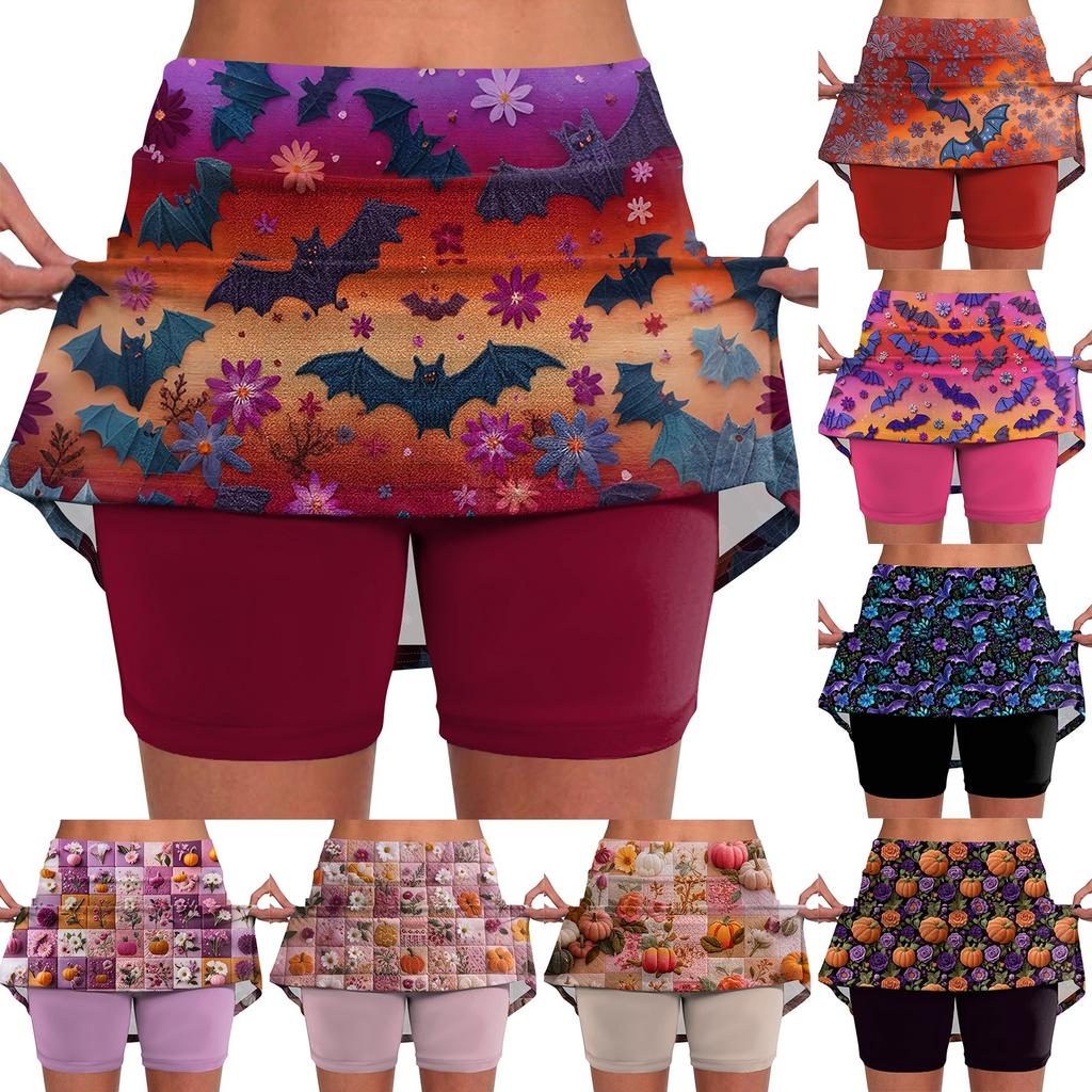 Эластичные брюки-кюлоты для йоги для женщин, спортивные шорты с принтом, легкие узкие бегуны с высокой талией