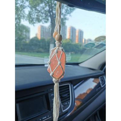 Handmade Himalayan Salt Car Rearview Mirror Pendant Car Decoration Hanging Ornaments for You