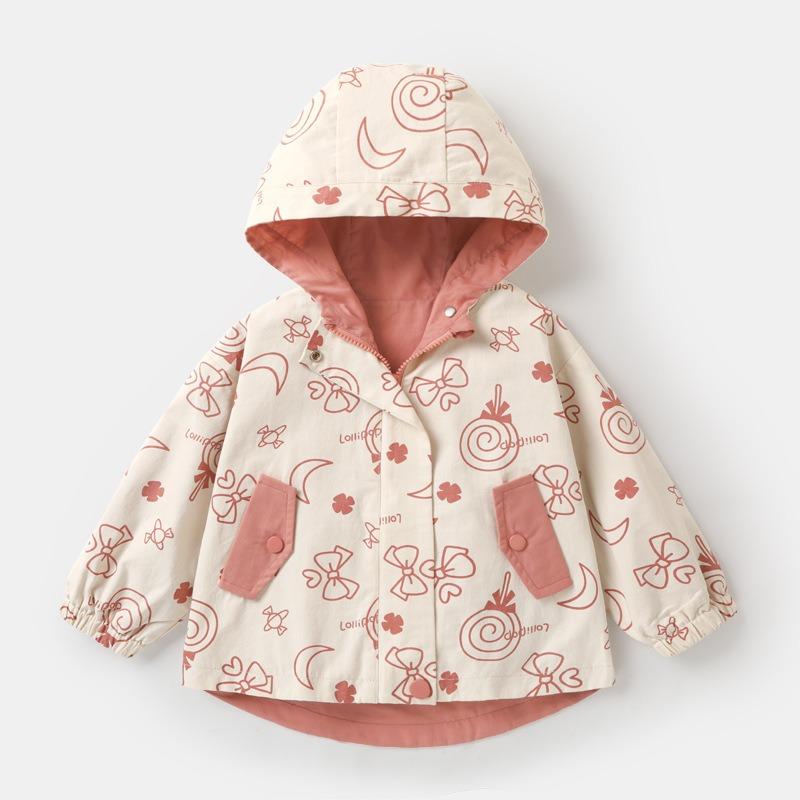Baby Clothes Hooded Trench Coat Spring Wear Boys Girls Infant Jacket Kids Wear Top Y7918 for Newborn Toddler Outerwear