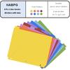 HABGP 8 Tab Dividers for 3 Ring Binder with Front Pocket, 8 Pcs Multicolor 3 Ring Binder Dividers with Tabs, Page Folder Plastic Tabbed File Dividers