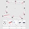 Football Sports Toys Game, Children's Foldable Football Goal with Pump and Ball Outdoor Lawn Soccer Training Gifts for Kids