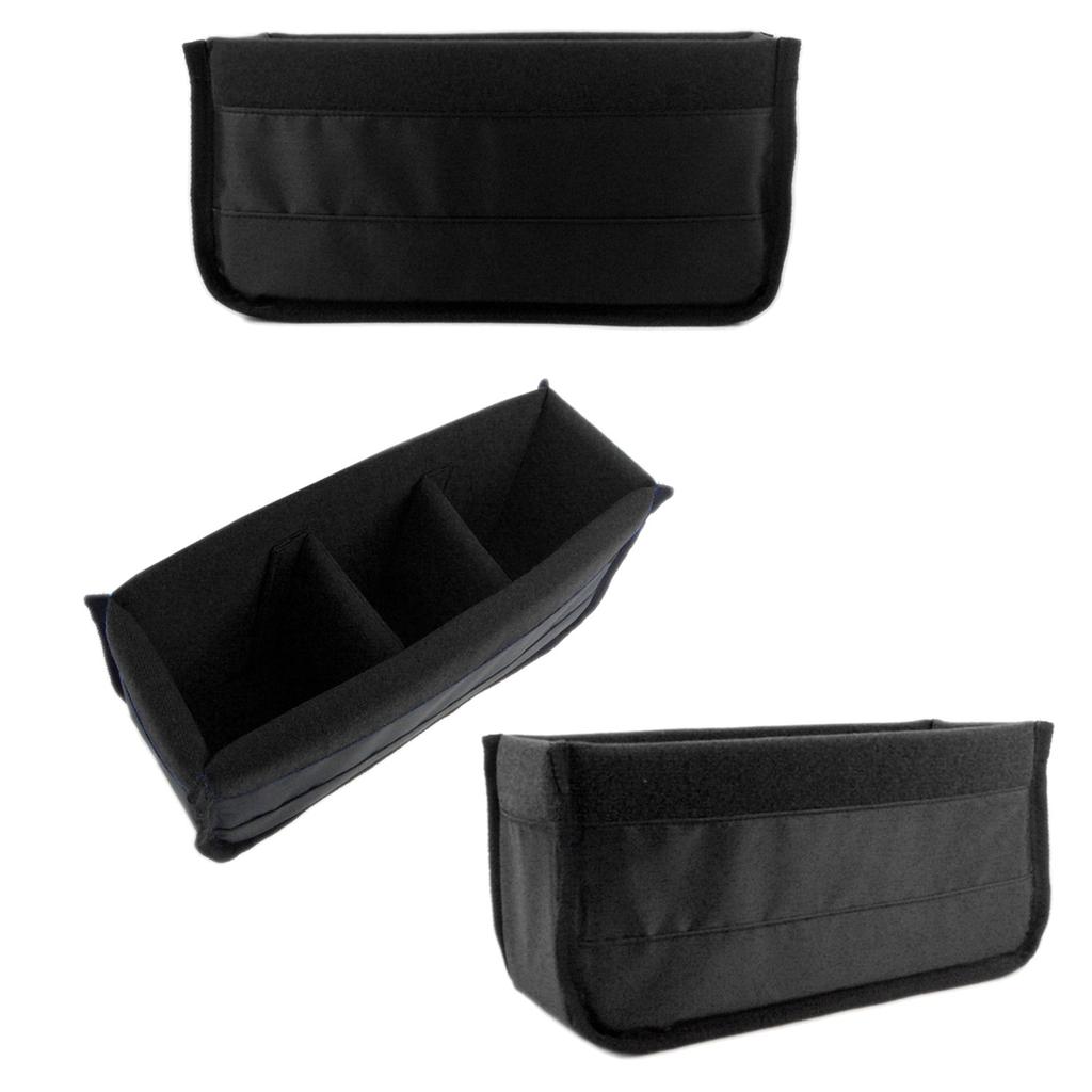 Organisateur d'insert en velours de nylon pour appareil photo reflex numérique avec rembourrage réglable pour un stockage sûr