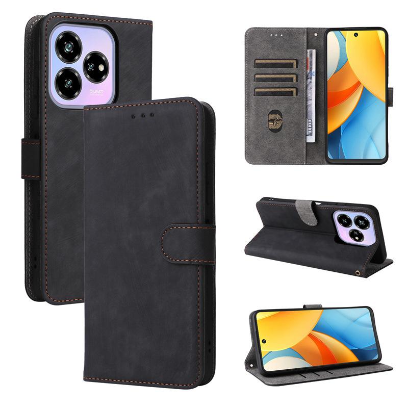 Flipový kryt pre ZTE Blade V60 Design PU kožené puzdrá na telefón Ochrana celého tela s [blokovaním RFID] Flipové puzdrá