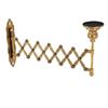 Ausziehbarer Metall-Kerzenständer Halter Antik-Bronze-Finish Wandmontierter Kerzenhalter Schlafzimmer