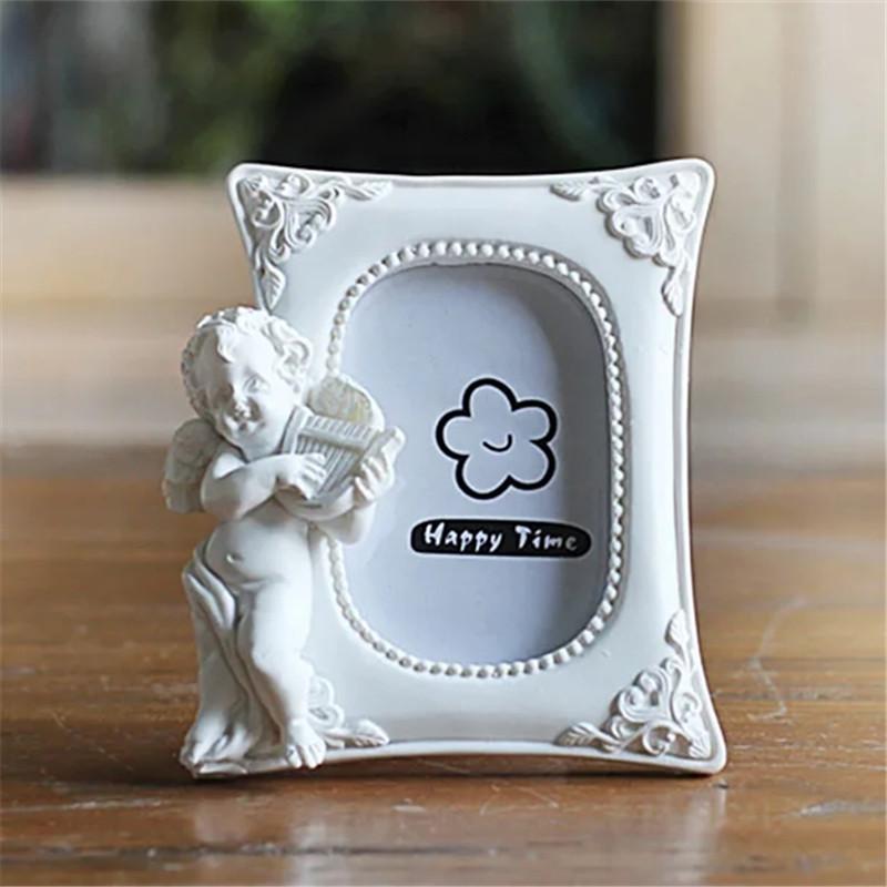 

Vintage Style Resin Photo Frame European Circular Photo Frame 2 Inch Desktop Decoration Baby Frame Sofa Background Decoration 2 inch