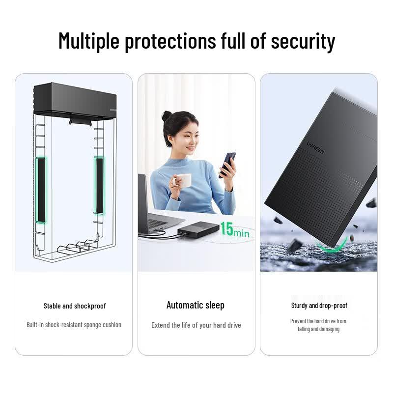 Ugreen USB 3.0 3.5-inch SATA External Hard Drive Enclosure