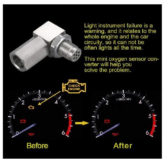 Car Modification Accessories 90 Degree Car Sensor Adapter Connector M18 Oxygen Sensor Car 90 Degree Connector