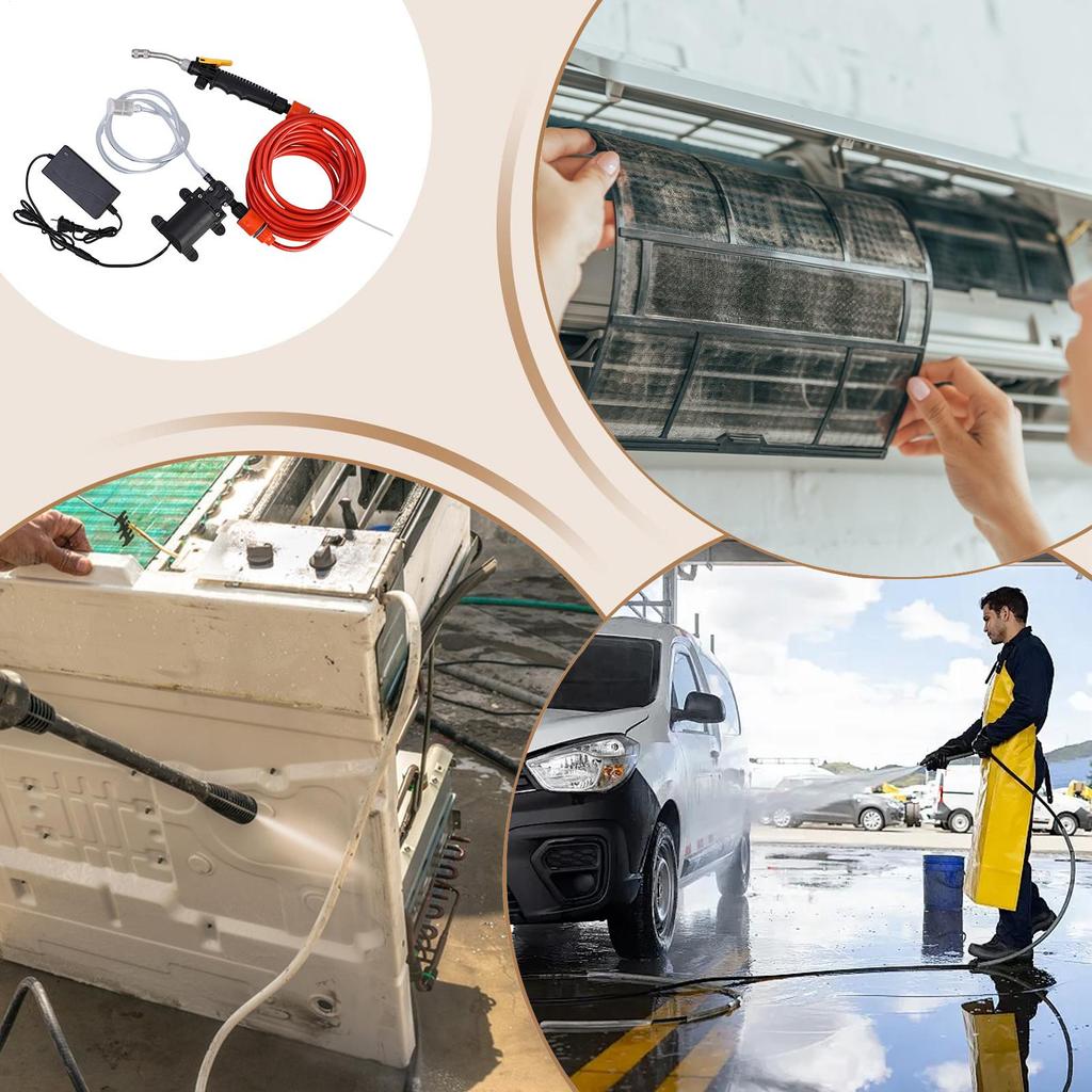Idropulitrice Portatile Elettrica Strumenti Portatili per Lavaggio Auto & Miglioramento Casa Per Doccia Esterna Condizionatore d'Aria Esterno Evaporatore