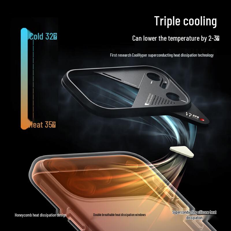 AULUMU Półprzezroczyste Etui na iPhone'a z MagSafe Odprowadzające Ciepło