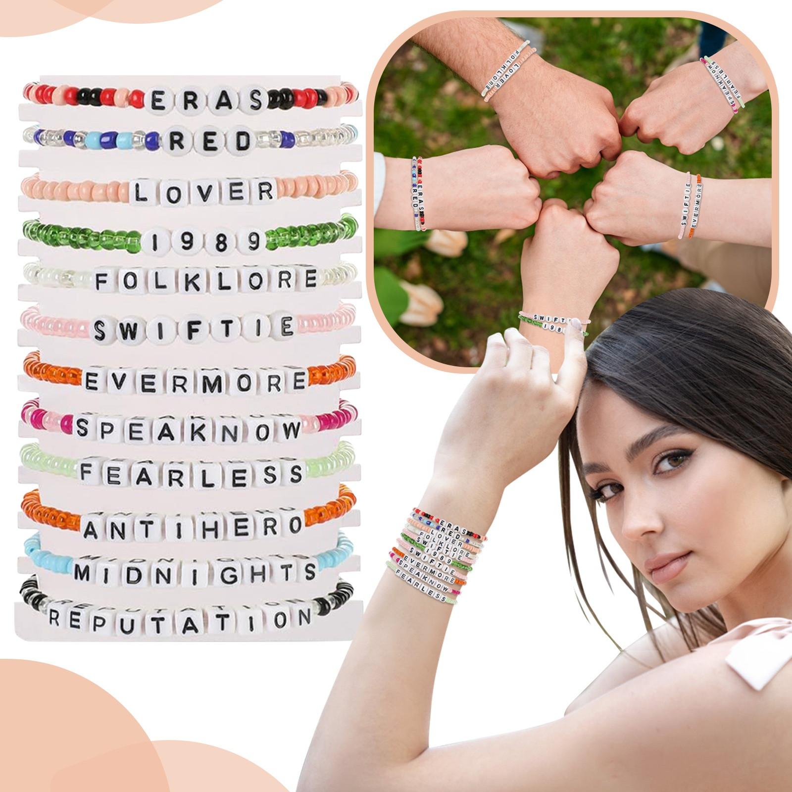 

12 шт., браслеты для влюбленных, браслет дружбы с бусинами, комплект, наряд для влюбленных, подарки для влюбленных, ювелирные аксессуары для фанатов