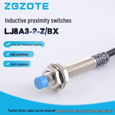Sensor de Proximidade Indutivo Metálico M8 LJ8A3-2-Z/BX DC Três Fios NPN NA 6-36V