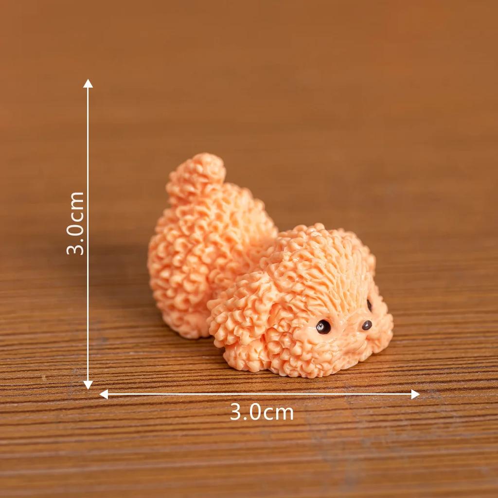 Figurines Miniatures Cute Puppy Dog Micro Landscape Ornaments for Home Decorations Room Decor DIY Desktop Car Accessories