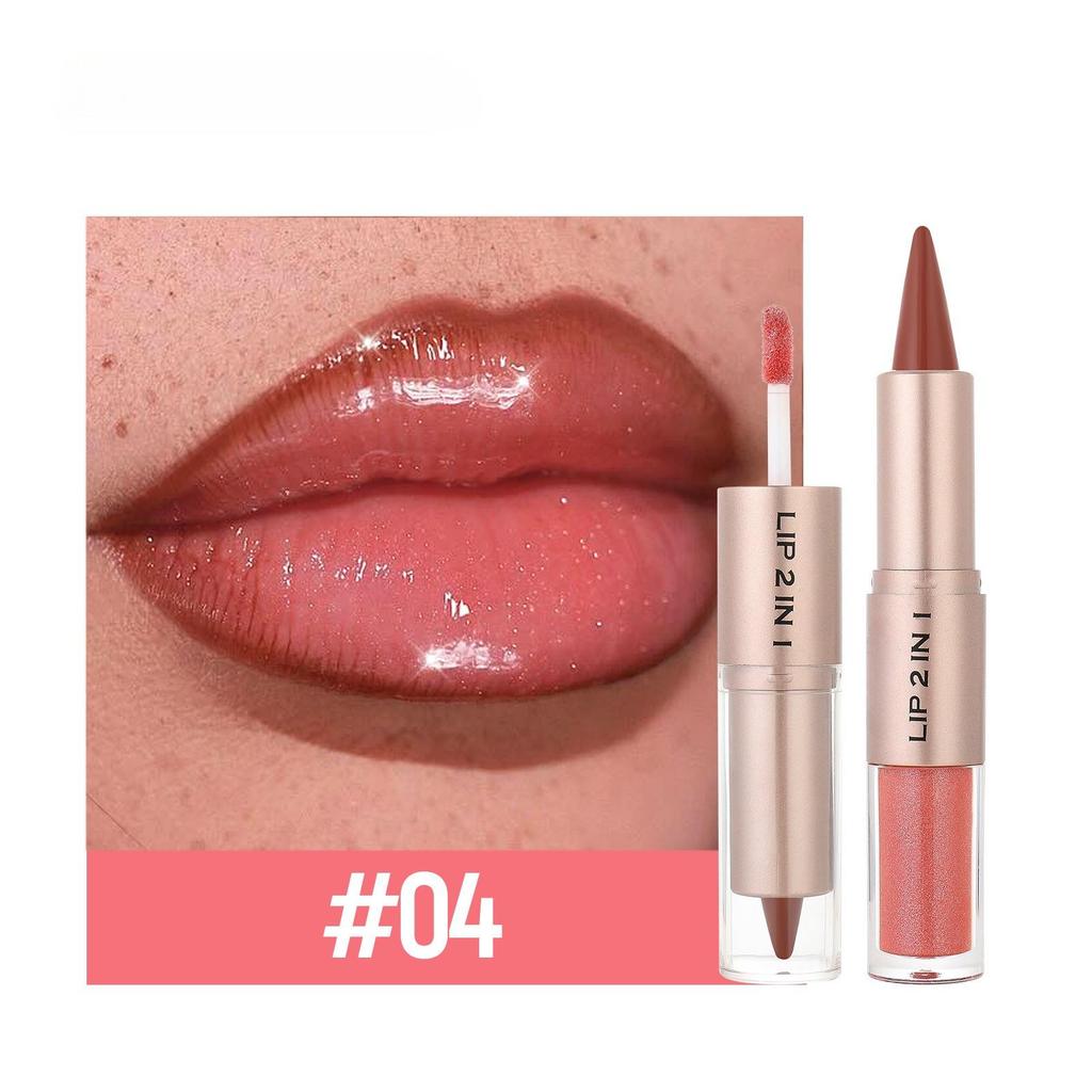 LipstickLip LinerLip GlossTwo-in-one MakeupMatte Line LipstickMirror Lip GlossLip Gloss Tiaoshengse Cosmetic