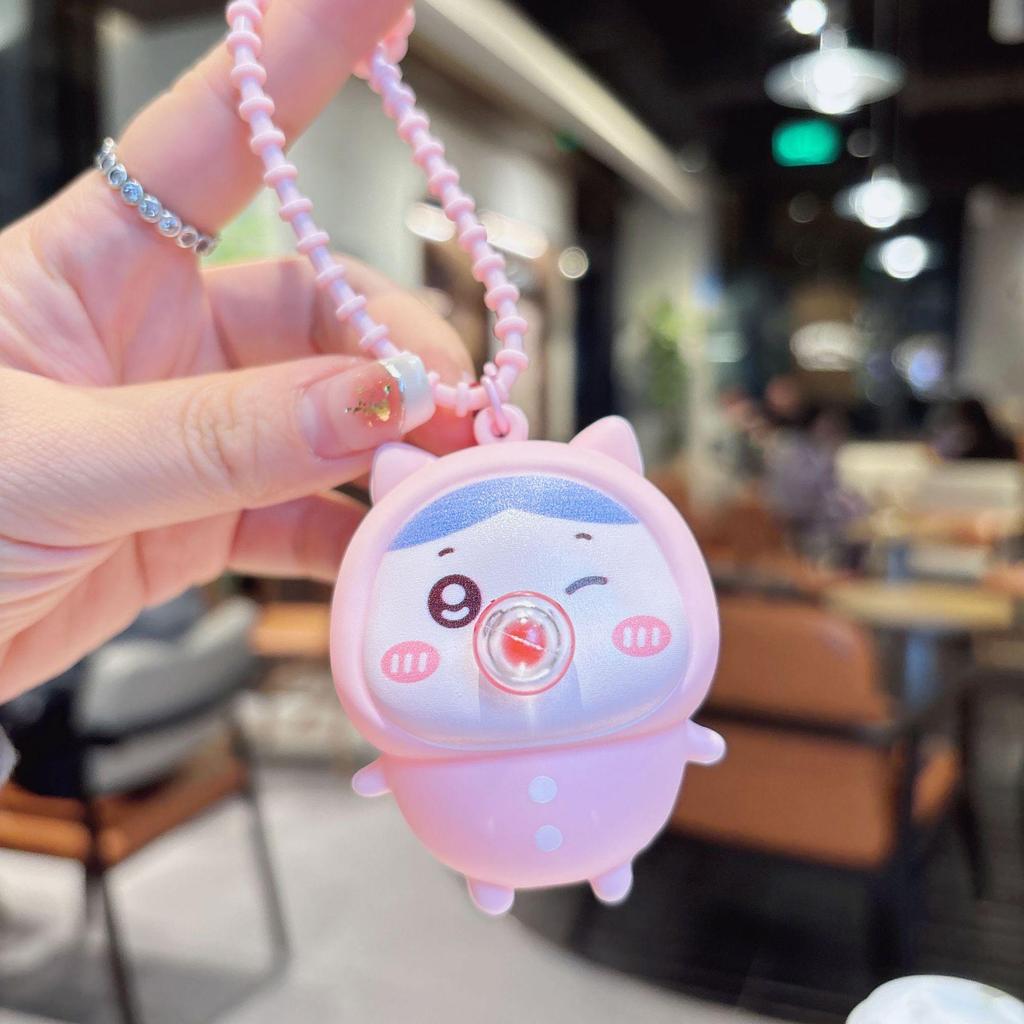Chiikawa Bubble Blowing Keychain - Funny Cartoon Doll Charm for Bags & Phones