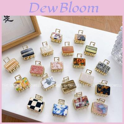 Elegant Vintage Square Hair Clip For Women Acetate Alloy Hairpin In Assorted Colors Trendy Geometric Hair Accessory