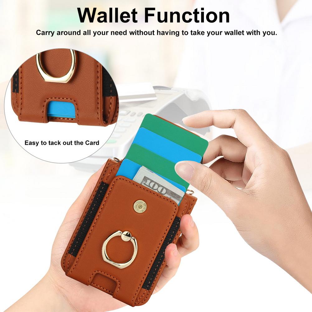 Elastyczny Uchwyt na Karty Portfel Pierścień Klamra Smycz Łańcuszek Etui Dla Motorola Razr60 Ultra Razr 60 50 Ultra 40 Moto Razr Pokrowiec