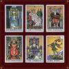 Holographic Gold Foil Rider Tarot Deck - 78 Cards PET Plastic, Waterproof & Scratch-Resistant, with Paper Guidebook 12*7cm