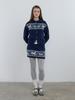Gijun Nordic Knit Mini Skirt Navy