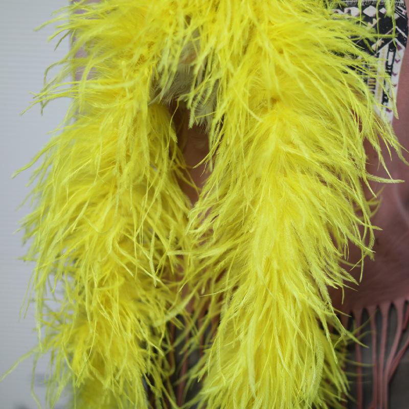 5 Layers Ostrich Top Encryption Thickened Feather Fleece Strip Catwalk Show Costume Decorative Ostrich Feather Strip