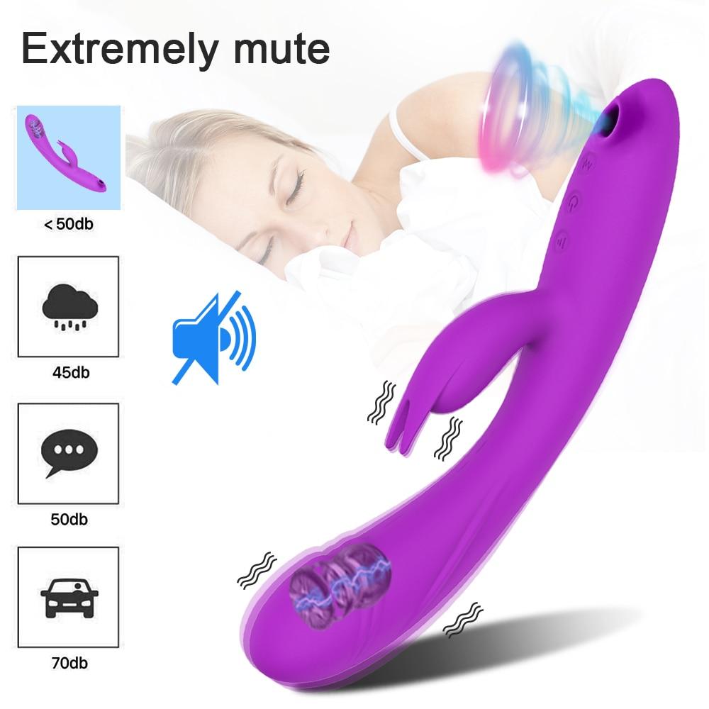 3 In 1 G Spot Rabbit Vibrator Clitoris Sucker Dildo Sucking Vibrator Women Vacuum Stimulator Sex Toys for Adults