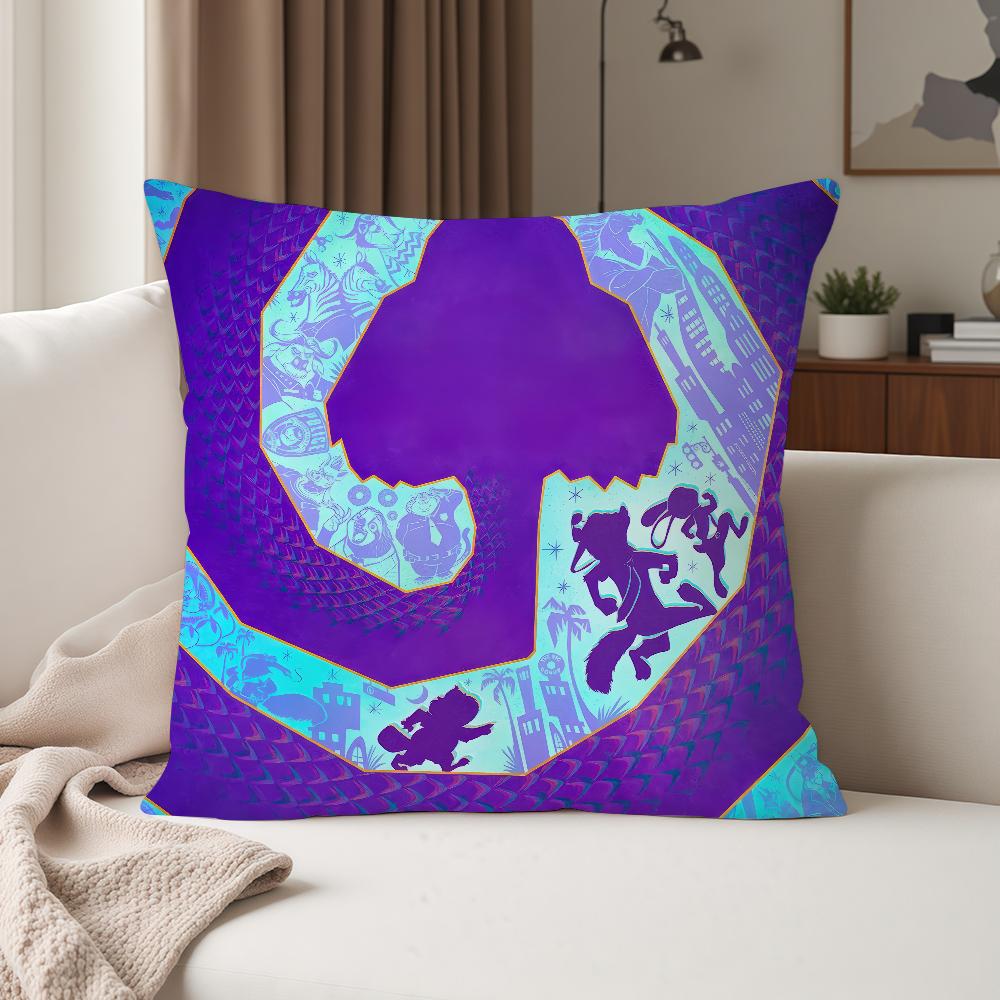 Cute Animals Z-zootopia 2 Pillow Case Suitable For Bedrooms Living Rooms Cars Home Decoration