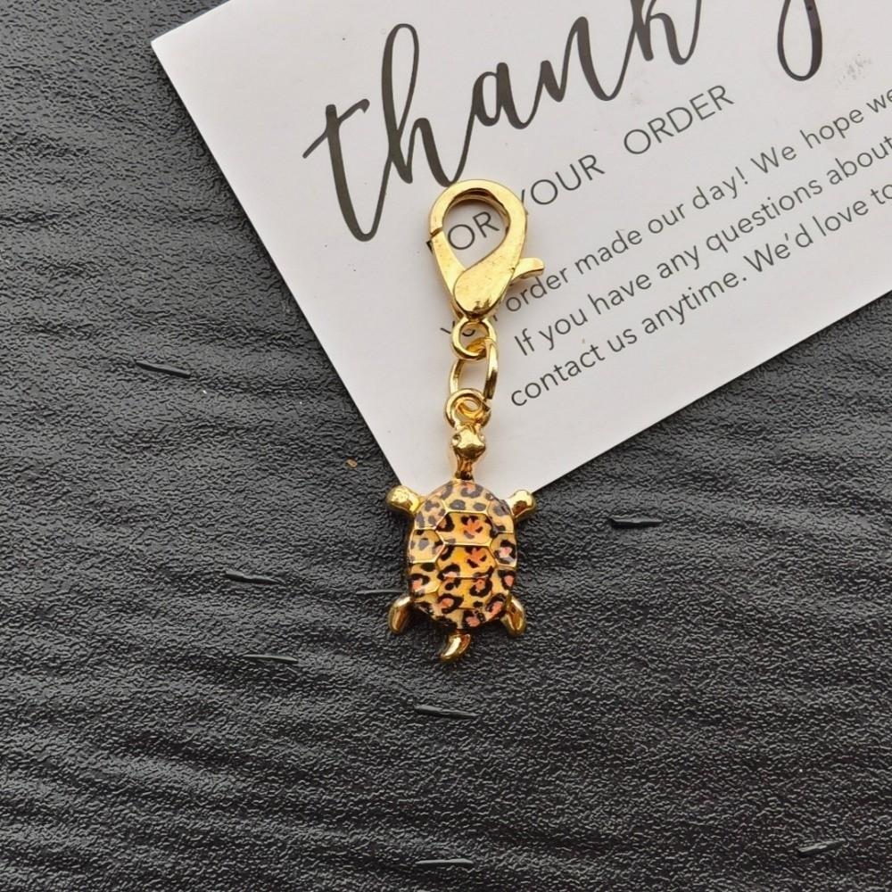 10/12pcs DIY Charms Turtle Key Chain Metal Mini Tortoise Pendant Tortoise Keychains  Small Gifts