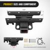 Kit Ricevitore Gancio di Traino per Paraurti Posteriore Nilight da 2 Pollici, Compatibile per Jeep Wrangler JK 4 Porte e 2 Unlimited 2007-2018, Con Cablaggio a 4 Pin