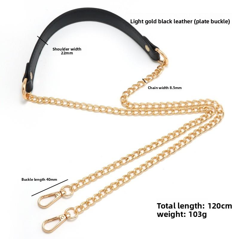 Metal High-end Shoulder Strap Adjustable Length Strap Pain Relief Replacement Shoulder Strap Golden Chain Non-fading Chain