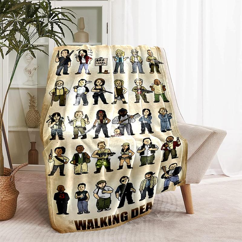 1pc Blanket The Walking Dead Daryl Dixon3 Print Design, Lightweight Blanket for Sofa, Bed- Soft &Warm, Gift for All Seasons like Christmas, Halloween