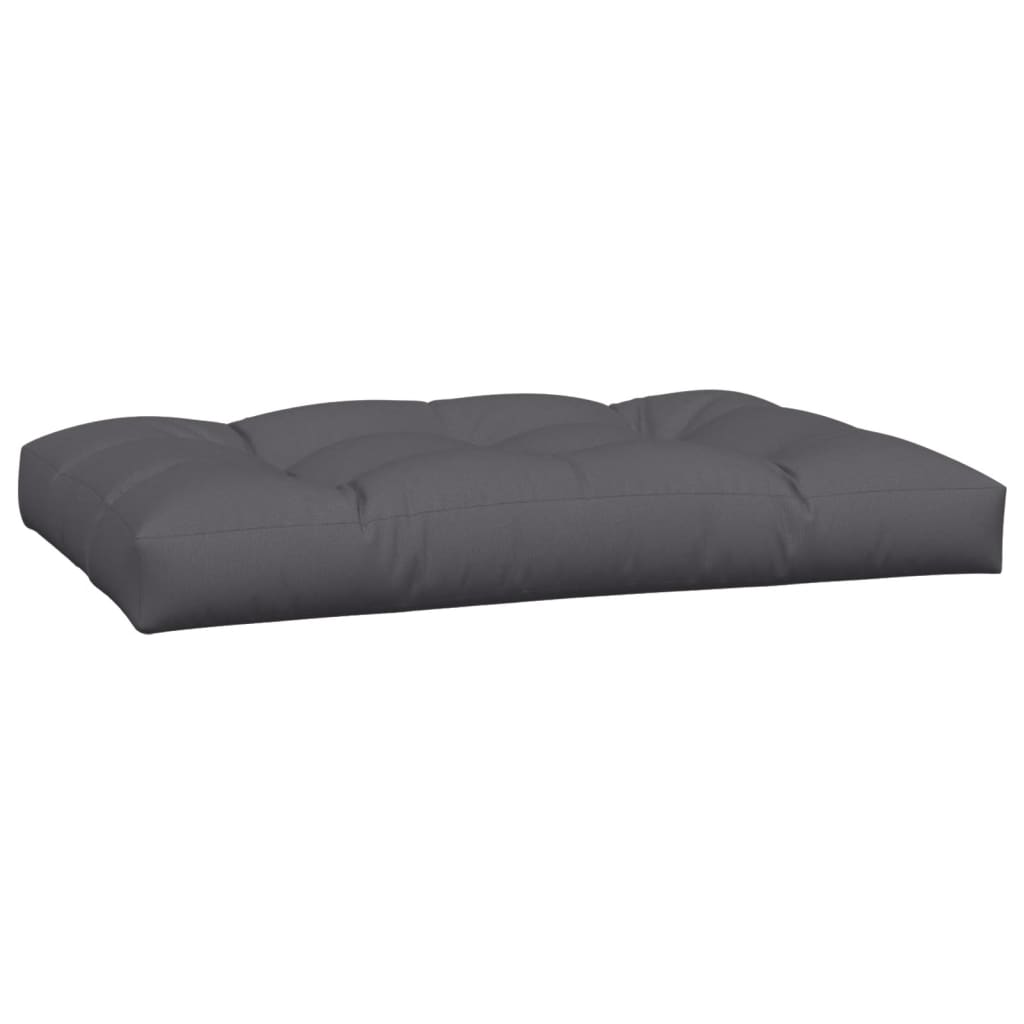 3 Piece Pallet Cushion Set Anthracite Fabric