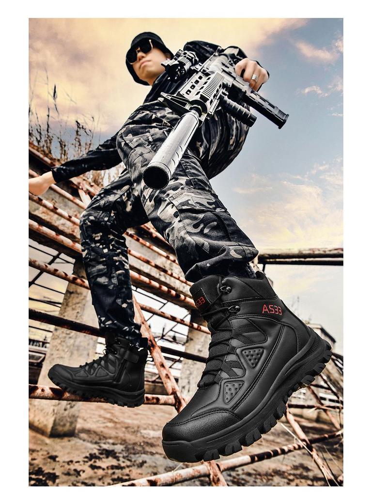 2025 Herren Übergröße Wüsten-Kampfstiefel - Spezialeinheiten-Stil, Heißer Verkauf