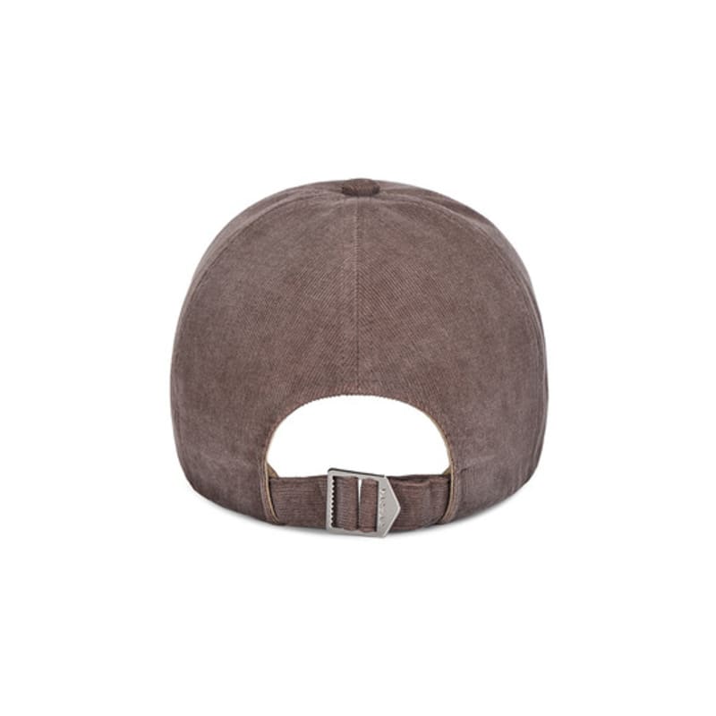 VARZAR Chain Logo Corduroy OG Fit Ball Cap Brown
