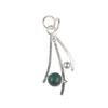 Natural Malachite Gemstone 925 Sterling Silver Handmade Bohemian Pendant 1.73" For Mom PP-23-25