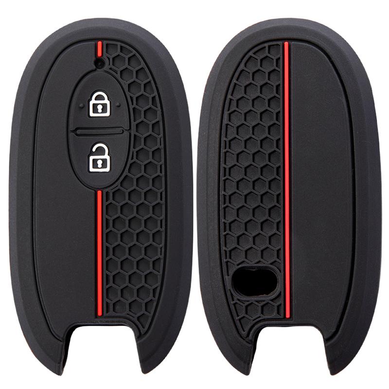 Silicone Car Remote Key Case Cover Shell For Suzuki Wagon R Every Hustler Palette Solio Alto Lapin Spacia Key Fob Protector Case