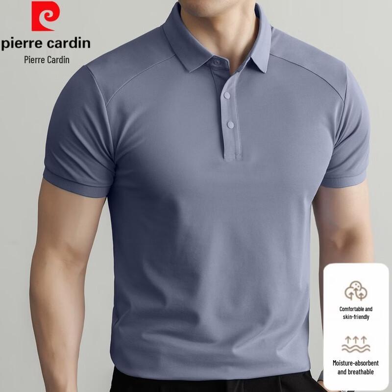 Pierre Cardin 2026 Summer Ice Silk Cool-Touch Short Sleeve Polo Shirt