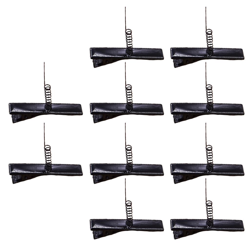10Pcs Plain Hair Clip Blank Hairpin Hair Clips with Springs Alloy Hairpin Plain Barrette Blank Crafting