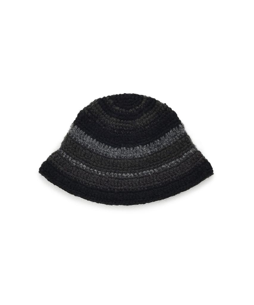 Belji Handpoke Knitted Beanie Black Gray