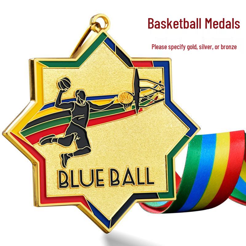 Customized Medals for Schools and Sports Events: Gold Foil Metal Hanging Plaques