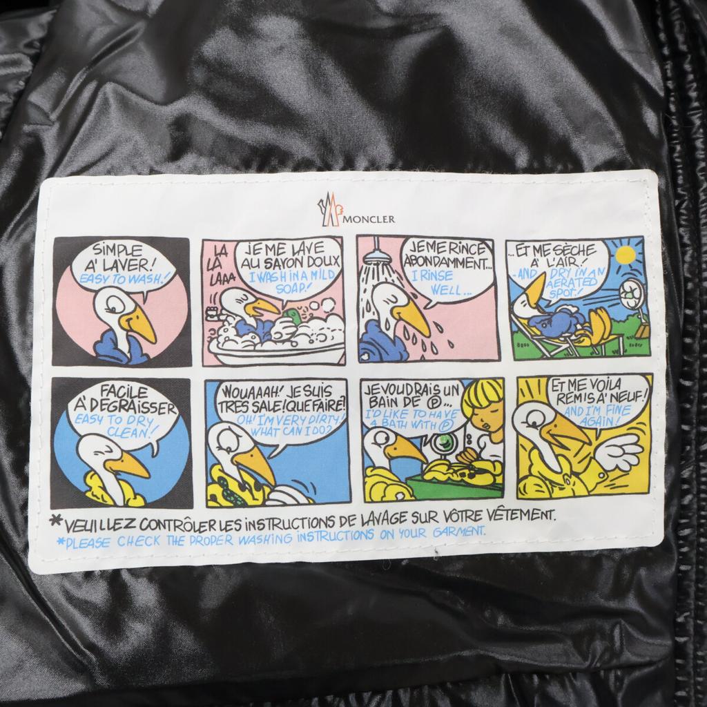 Moncler BADYFUR Shiny Nylon Short Down Jacket Jacket 0 blackUsed