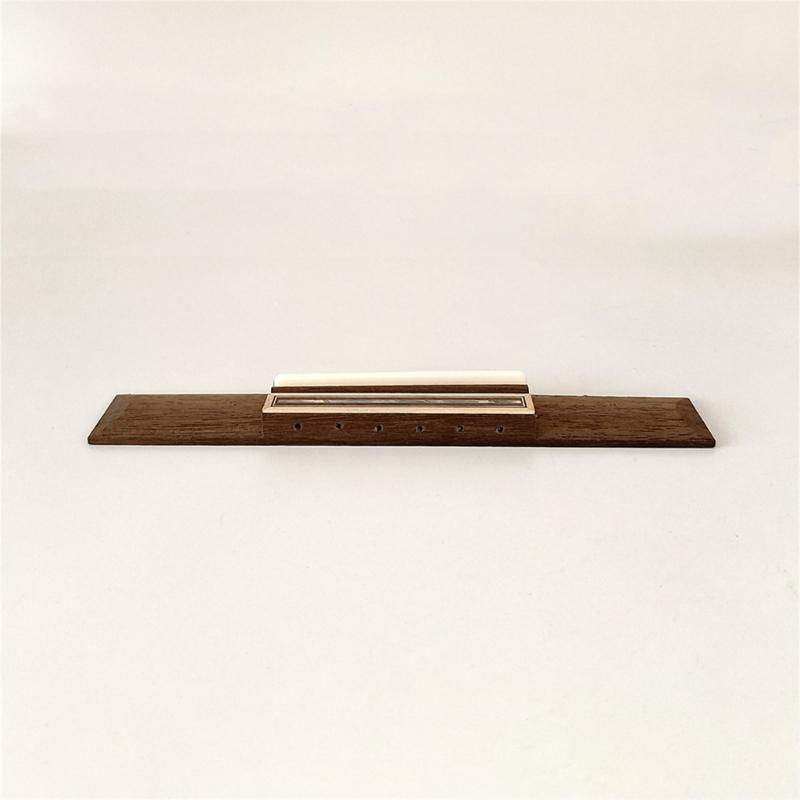 6 String Acoustic Guitar Bridge Rosewood Guitar Bridge with Imitation Cattle Bone Nut Saddles Guitar Accessories