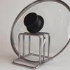Double Compartment Stainless Steel Cutting Board Rack - Household Vegetable Board & Pot Cover Storage Holder