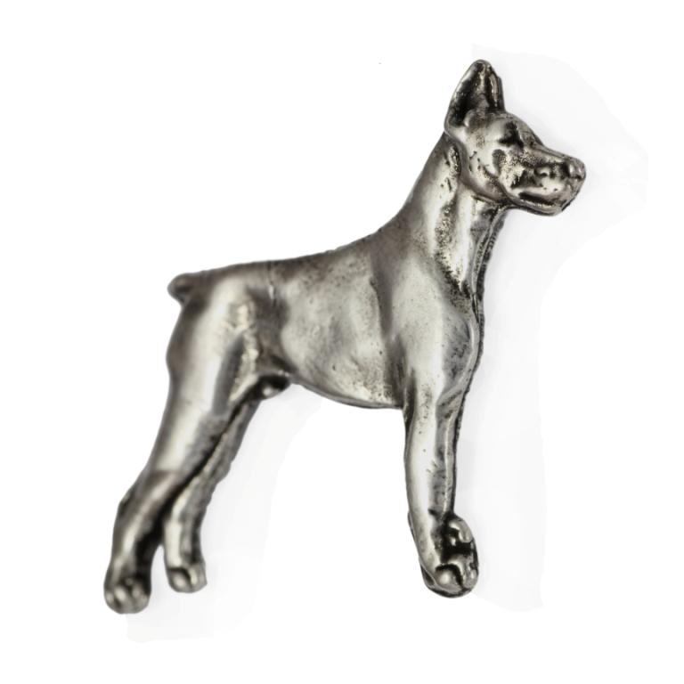 Dobermann, Doberman Pinscher, Dobie - Dog Brooch In a Gift Box, Elegant Pin, Lapel Pin for Art-Dog Brand Jacket