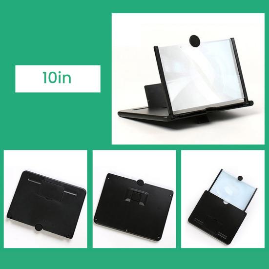 10/12-Inch Screen Magnifier for Cell Phone Foldable Phone Screen Amplifier Adjustable Height Screen Enlarger for All Smartphones